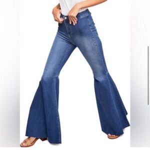 Free People We the Free Just Float On High Waist Flare Jeans 30